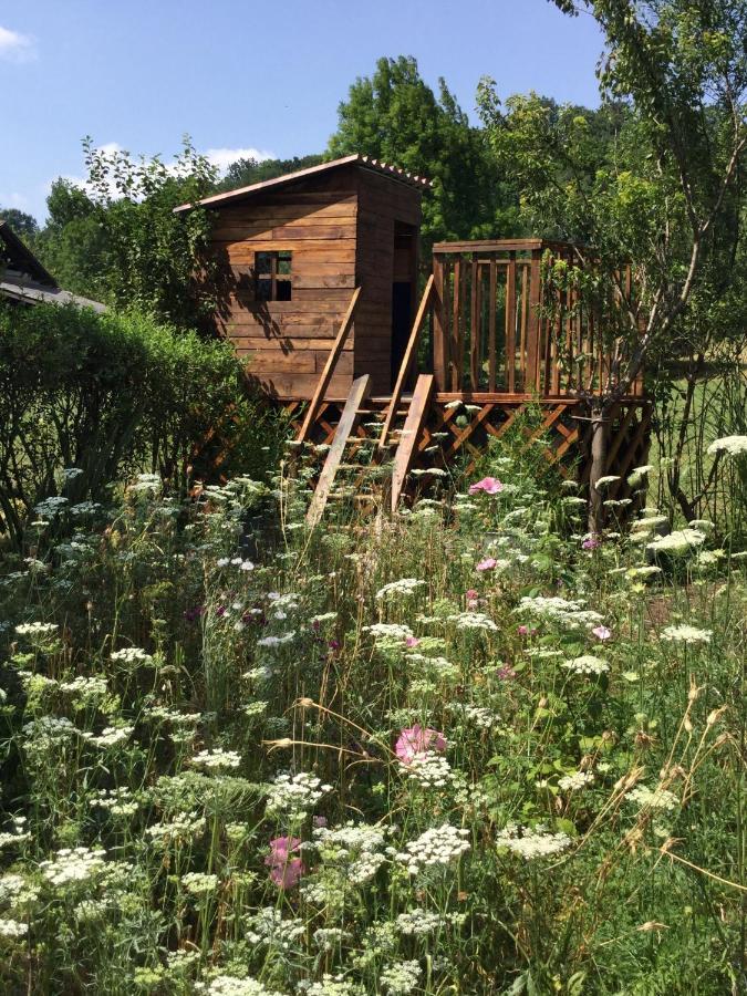 Bed and Breakfast Loft Atypique Villeneuve-de-Rivière Exteriér fotografie
